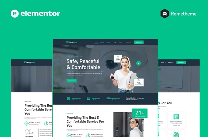 Kangkunci – Locksmith & Security System Elementor Pro Full Site Template Kit 1.0.0