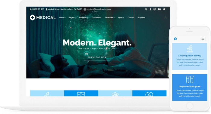 Medical WordPress Theme VisualModo 11.2.6