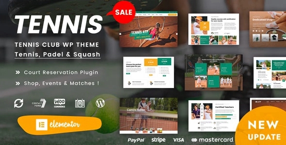 Spyn β Tennis Club WordPress Theme 1.2