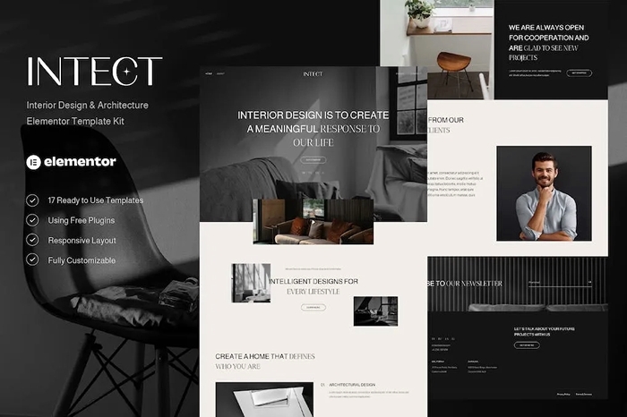 Intect – Interior Design & Architecture Elementor Template Kit 1.0.0