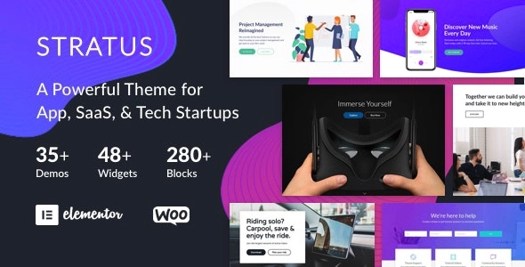 App SaaS & Software Startup Tech Theme – Stratus 4.2.4