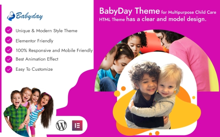 Babyday Child Care WordPress Theme 1.0.0