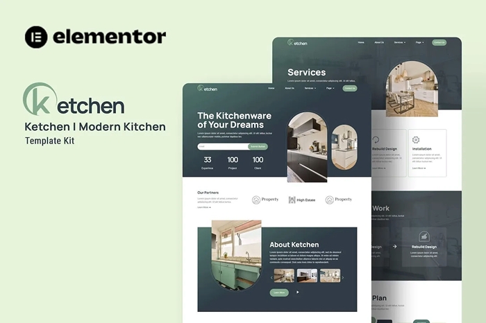 Ketchen – Modern Kitchen Elementor Template Kit 1.0.0