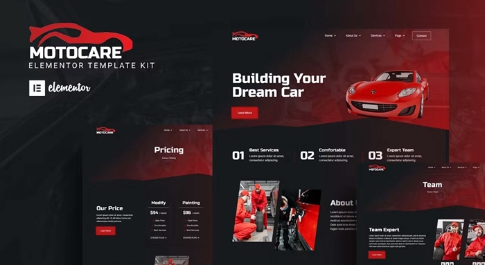 Motocare – Automotive Elementor Template Kit 1.0.0
