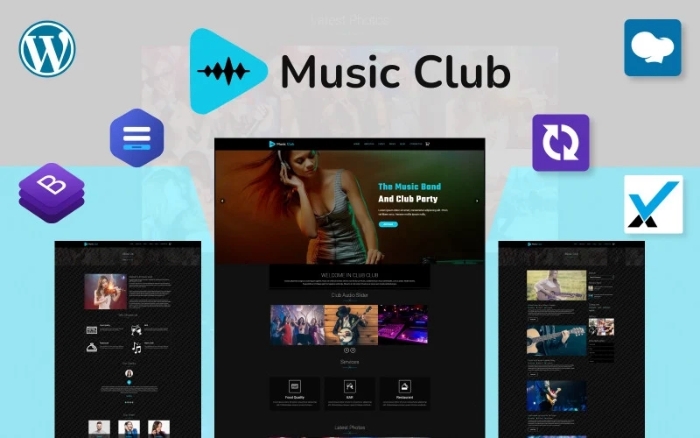 Music Club – Band – Party WordPress Theme 1.0.0