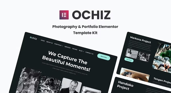 Ochiz – Photography & Portfolio Elementor Template Kit 1.0.0