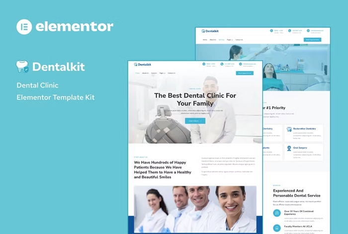 Dentistkit – Dental Clinic Elementor Template Kit 1.0.0