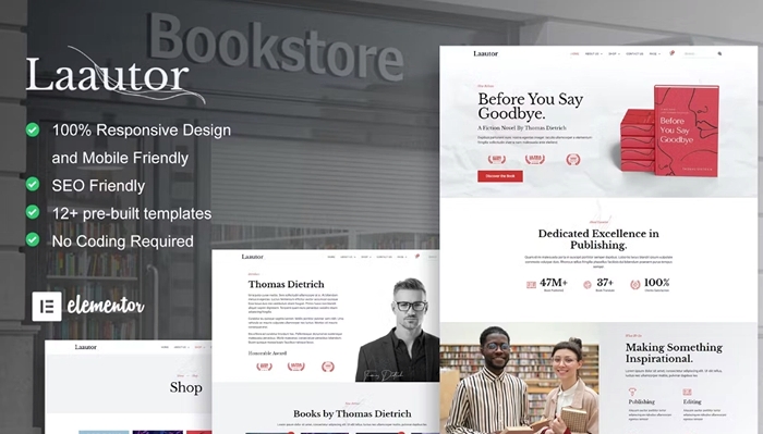 LaAutor – Author & Publisher Elementor Template Kit 1.0.0