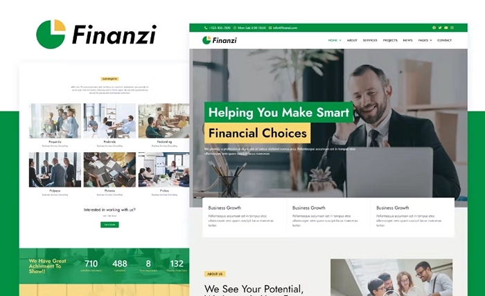 Finanzi – Finance & Business Elementor Template Kit 1.0.0