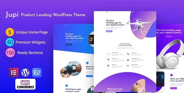 Jupi - Product Landing WordPress Theme 1.6.4