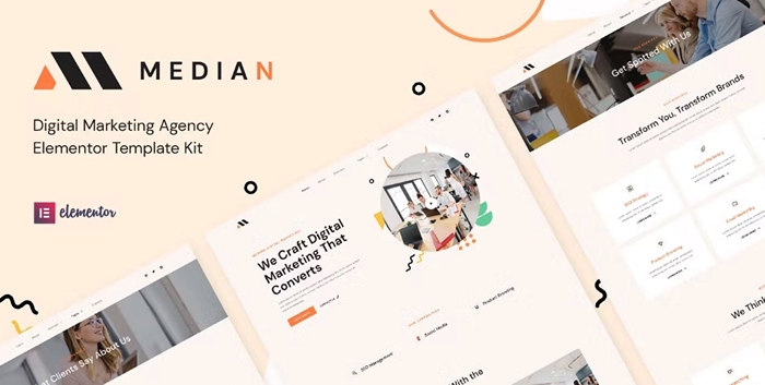 Median – Digital Marketing Agency Elementor Template Kit 1.0.0