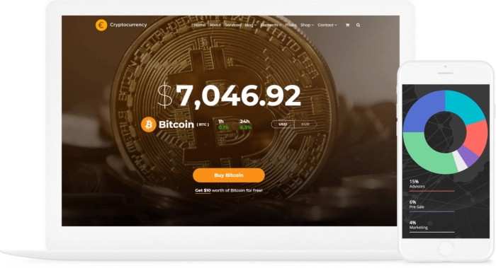 VisualModo – Cryptocurrency WordPress Theme 2.0.4
