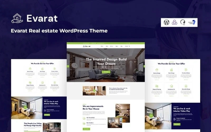 Evarat – Real estate WordPress Theme 1.0.0