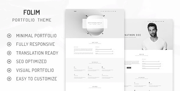 Folim – Clean Minimalist Portfolio WP Theme 2.0.3