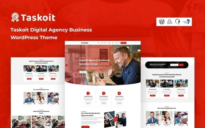 Taskoit – Digital Agency Business WordPress Theme 1.0.0
