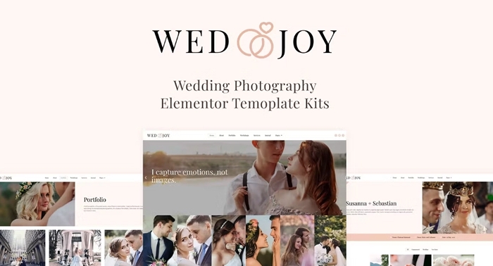 Wedjoy – Wedding Photography Elementor Template Kit 1.0.0