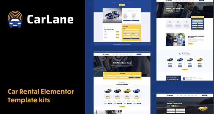 CarLane – Car Rental Elementor Template Kit 1.0.0