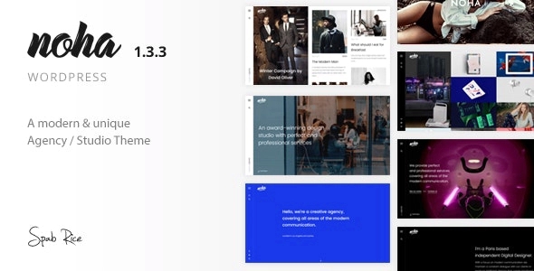 Noha – A modern Agency WordPress Theme for Creatives 1.3.3