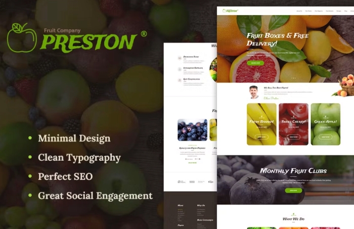 Preston – Organic Farming WordPress Theme 1.1.6