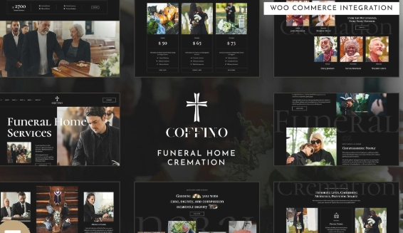 Coffino - Funeral Home Services & Cremation Elementor Pro Template Kit 1.0.0