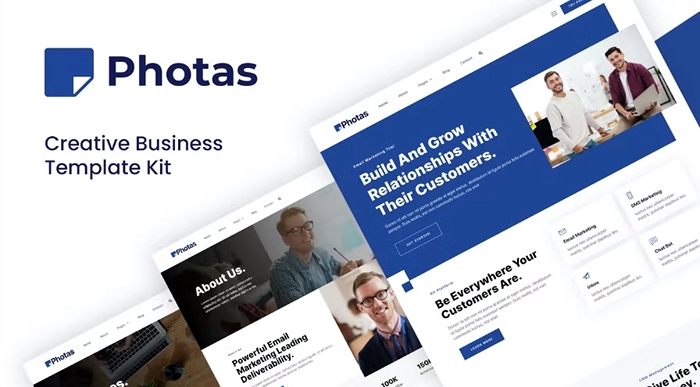 Photas – Email Marketing Company Elementor Template Kit 1.0.0