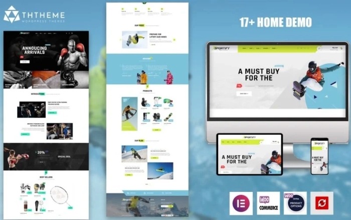 Sportify – Elementor Sports & Gym WordPress Theme 1.0