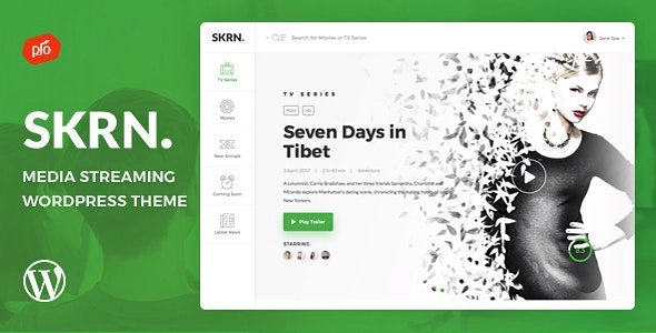 SKRN – Media Streaming App WP Theme 4.8