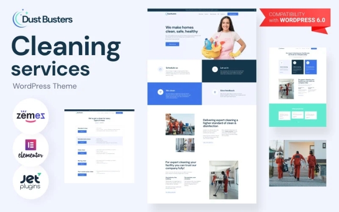 Dust Busters – Cleaning Services Business WP Theme 1.0.1