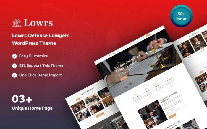 Lowrs – Defense Lawyers WordPress Theme 1.0.0