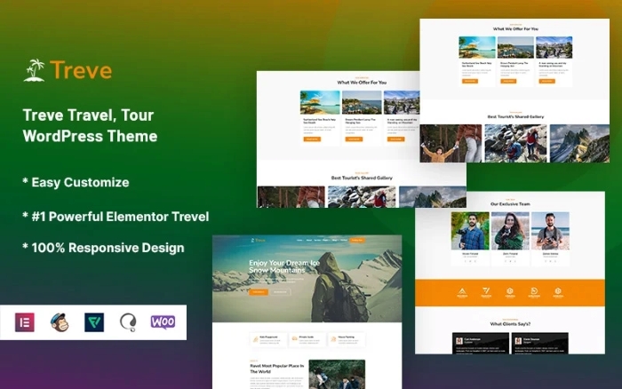 Treve – Travel Tour WordPress Theme 1.0.0