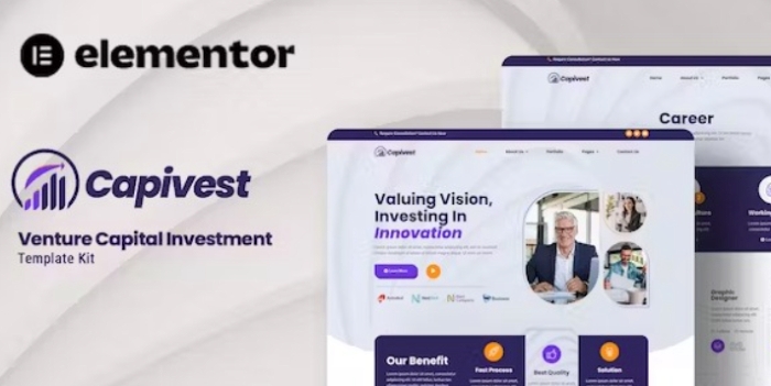 Capivest – Venture Capital Investment Elementor Template Kit 1.0.0