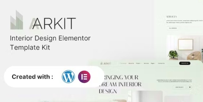 Aarkit - Interior Design Elementor Template Kit 1.0.0