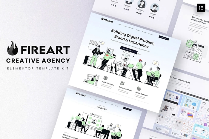 Fireart – Creative Agency Elementor Template Kit 1.0.0