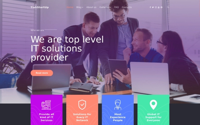 TishStartUp β StartUp and Company WP Theme 1.0.0