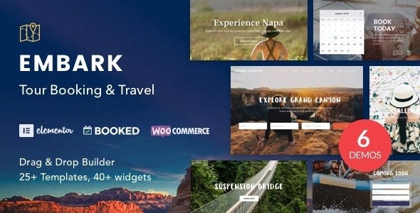 Tour Booking & Travel WordPress Theme – Embark 1.4.4