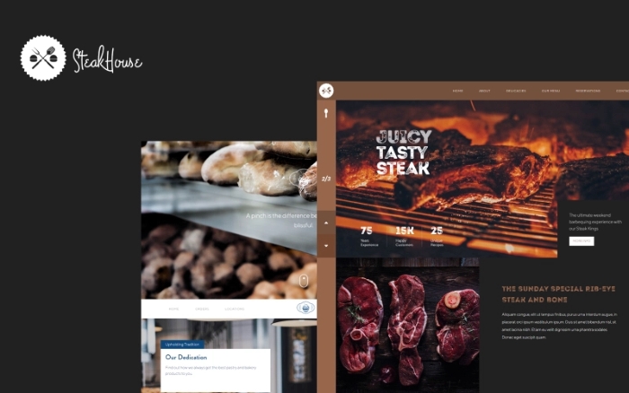 Steakhouse Restaurant and Bakery WP Theme 1.1.0