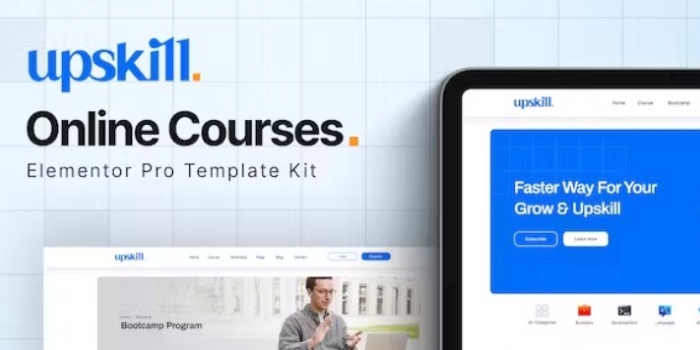 Upskill – Online Course Elementor Pro Template Kit 1.0.0