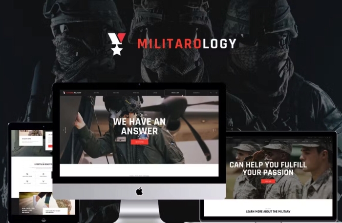 Militarology - Masculine WordPress Theme 1.0.6