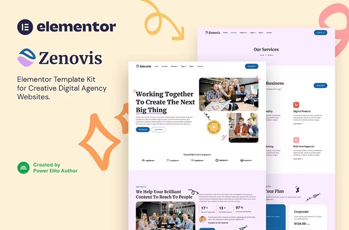 Zenovis – Creative Digital Agency Elementor Template Kit 1.0.0
