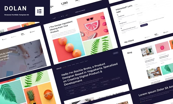 Dolan – Personal Portfolio Elementor Template Kit 1.0.0