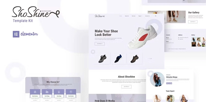 Shoshine – Cleaning Service Elementor Template Kit 1.0.0