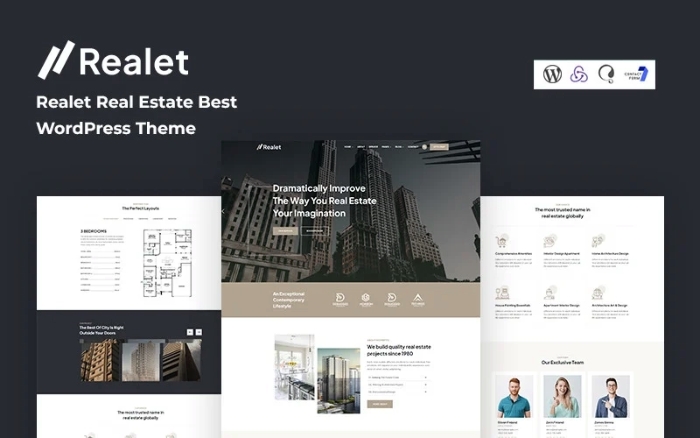 Realet – Real Estate Best WordPress Theme 1.0.0