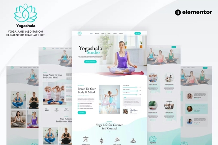 Yogashala – Yoga & Meditation Elementor Template Kit 1.0.0
