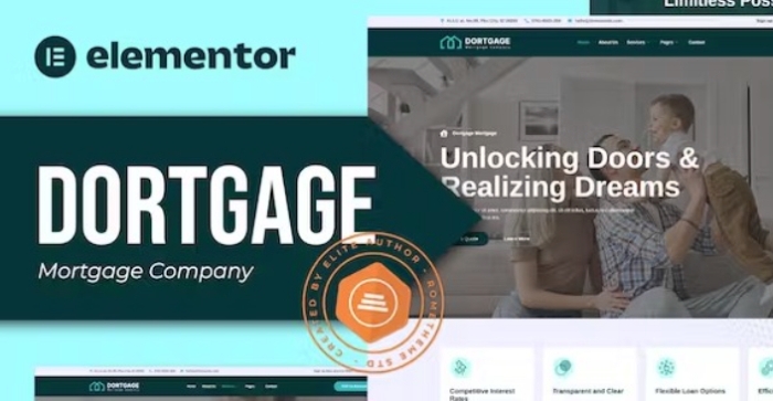 Dortgage – Mortgage Company Elementor Template Kit 1.0.0