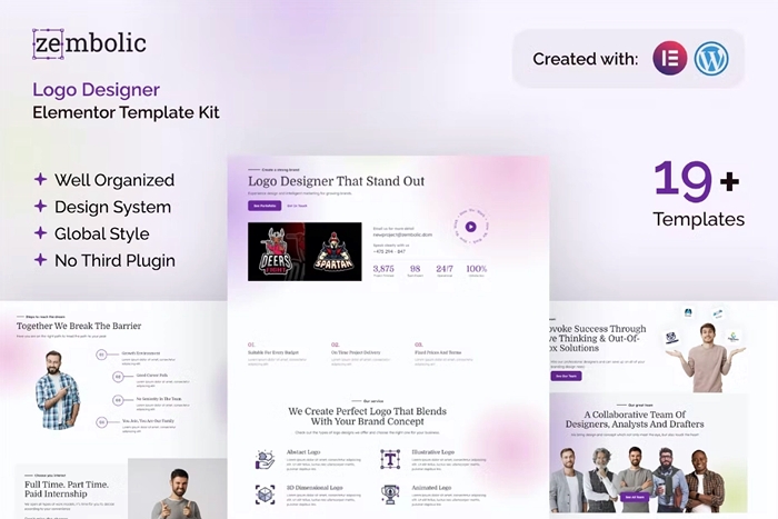 Zembolic – Brand Design Agency Elementor Template Kit 1.0.0