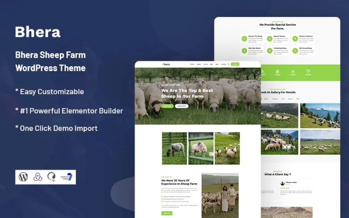 Bhera – Sheep Farm Responsive WordPress Theme 1.0.0