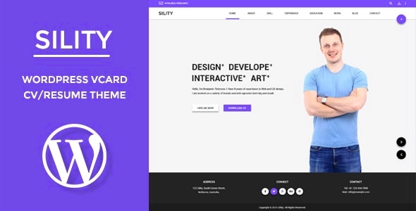 Sility - vCard CV & Resume WordPress Theme 1.7.2
