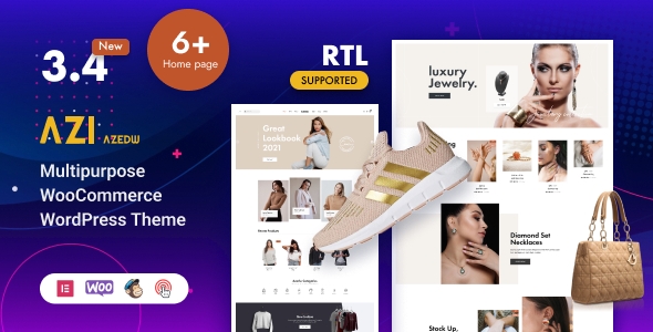 Azi (Azedw) – Multipurpose Woocommerce WordPress Theme – RTL 1.0