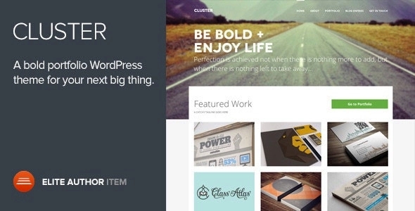 Cluster – A Bold Portfolio WordPress Theme 2.0.4