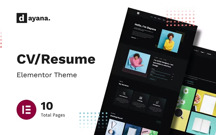 Dayana – Resume Elementor Template Kit 1.0.0